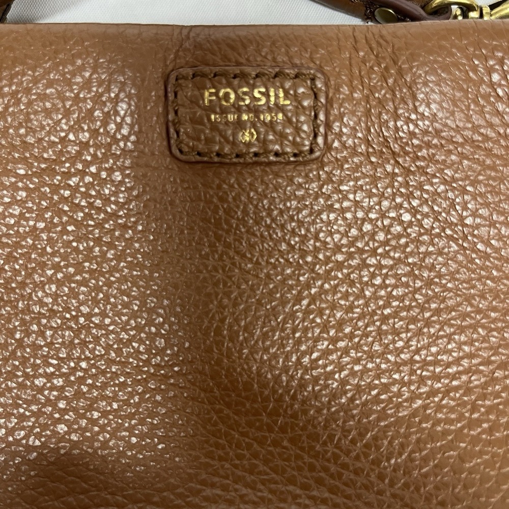 Fossil Small Women's Brown Leather Crossbody Purse Bag - Picture 2 of 6